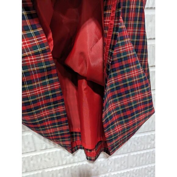 Pendleton Women's 14P  Green Plaid Summer Weight Wool Pleated Skirt - Picture 3 of 6